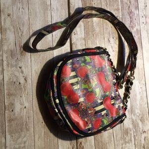 Betsy Johnson cross body purse cherry design